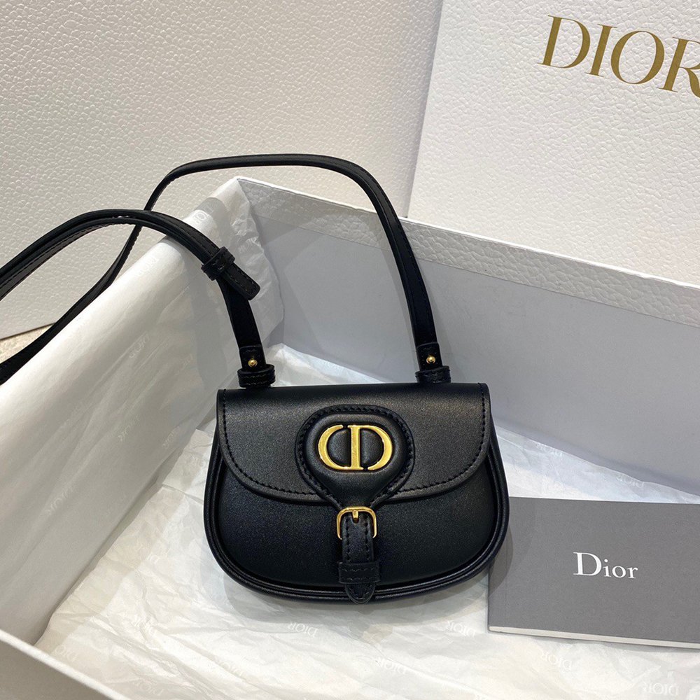 Dior Bobby Micro Bag In Black Box Calfskin