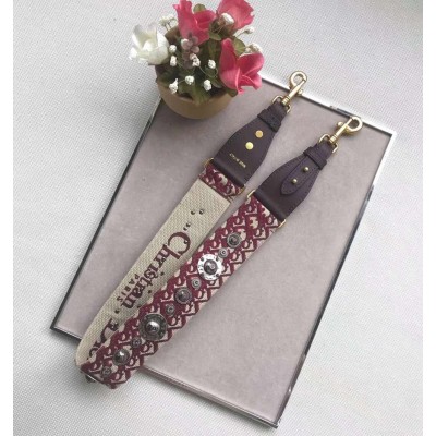 Dior Bordeaux Oblique Shoulder Strap