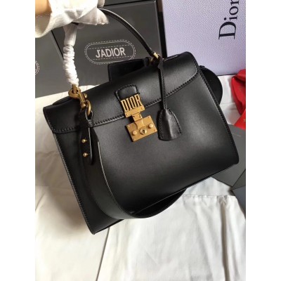 Dior DiorAddict Tote Bag In Black Calfskin