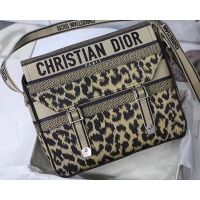 Dior Diorcamp Bag In Beige Multicolor Mizza Embroidery