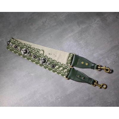 Dior Green Oblique Shoulder Strap